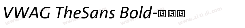VWAG TheSans Bold字体转换